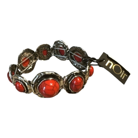 nOir Jewelry Red and Silver Bracelet NWT - Picture 4 of 5